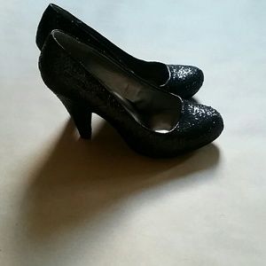 Black Sparkly Heels